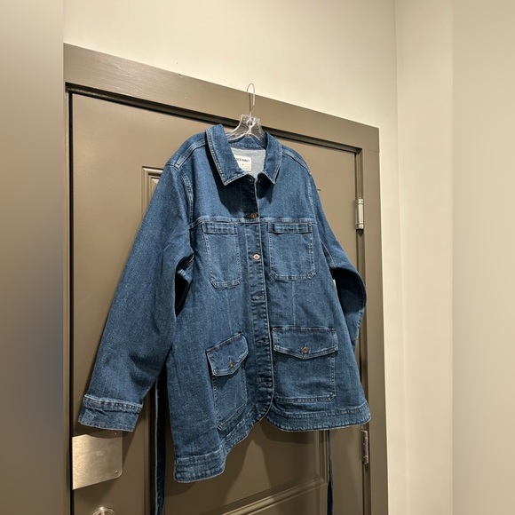 Old Navy Tie-Waist Jean Utility Jacket - Picture 6 of 12